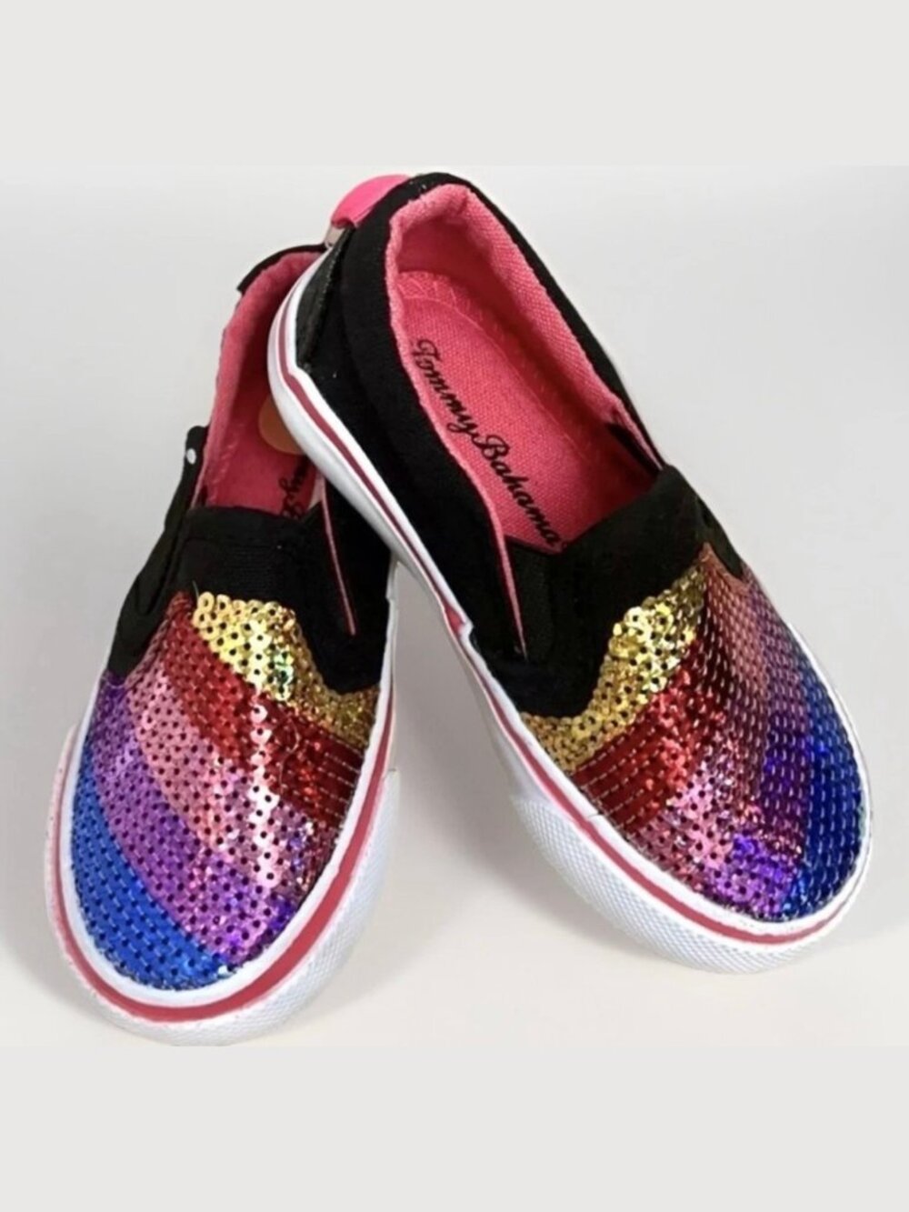 Tommy Bahama Rainbow Sequins Slip-On Shoes Toddler Sz 7 Multicolor Casual‎